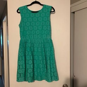 Johnnie B by Boden teal lace dress